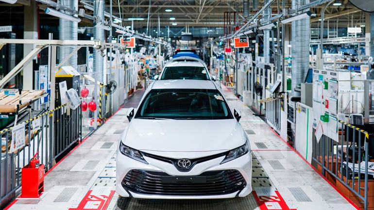 Петербургский завод Toyota приостановил производство автомобилей